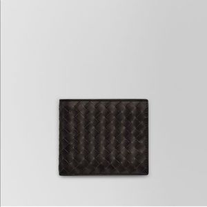 BOTTEGA VENETA, NERO INTRECCIATO WALLET